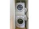 A stacked washer and dryer is energy efficient at 1100 Delaney Ave # F204, Orlando, FL 32806