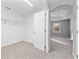 Walk-in closet featuring neutral carpet, wire shelving, and great natural light at 1218 Falling Star Ln, Orlando, FL 32828