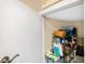 Storage closet filled with household supplies on shelves at 14216 Mailer Blvd, Orlando, FL 32828