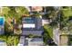 Aerial view showing the house with an enclosed pool and proximity to other homes at 2555 Sweetwater Trl, Maitland, FL 32751