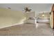 Well-lit dining space featuring an open layout, ceiling fan, and seamless transition to the kitchen at 2642 Tierra Cir, Winter Park, FL 32792