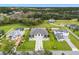 Panoramic aerial view of luxury homes in neighborhood; modern architecture, pools, and landscaping at 3845 S Stillwood Ln, Lake Mary, FL 32746