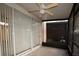 Enclosed patio with sliding glass doors and screened windows at 6855 Sperone St, Orlando, FL 32819