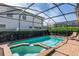 Relax in your private screened-in pool with attached spa and brick paver deck at 8940 Rhodes St, Kissimmee, FL 34747