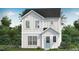 Charming two-story farmhouse with white siding and a light blue front door, surrounded by landscaping at 2026 Education St, St Cloud, FL 34771