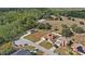 Aerial shot of modern homes with solar panels near wooded area, providing energy efficiency at 2537 Rock Pl, Poinciana, FL 34759