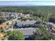 Aerial shot of the townhome community, showcasing lush landscaping, mature trees, and ample parking at 3206 Sabal Palms Ct # A, Kissimmee, FL 34747