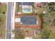 Aerial view shows house, yard, and property line in red at 39 N Sunset Dr, Casselberry, FL 32707