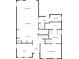 First floor floor plan blueprint featuring the kitchen, entry, and primary bedroom at 1536 Softshell St, St Cloud, FL 34771