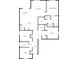 Detailed floor plan showcasing the layout of the home, including the living room, bedrooms, and kitchen at 1925 Arbor Mill Ln, Kissimmee, FL 34744