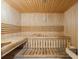 Beautiful wood-lined sauna room at 2801 S Ridgewood Ave # 1412, South Daytona, FL 32119