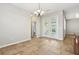 Dining area featuring tiled floors, french doors, and decorative lighting at 3350 Pegaso Ave, New Smyrna Beach, FL 32168