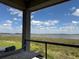 A view of the lake from the unfinished back porch of a new home at 336 Caladium Ave, Lake Alfred, FL 33850