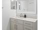 Stylish bathroom showcasing a marble countertop vanity and sleek fixtures at 636 Bainbridge Loop, Winter Garden, FL 34787