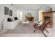 Bright living room featuring a fireplace, stylish furniture, and minimalist decor at 1232 Corbett Ln, Orlando, FL 32806
