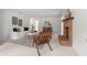 Open-concept living area featuring a fireplace, and stylish decor at 1232 Corbett Ln, Orlando, FL 32806