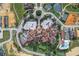 Aerial view of the property showcasing the unique community layout and amenities at 16112 Vetta Dr, Montverde, FL 34756