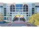 Close-up front exterior of condo building with elegant entrance and well-maintained facade at 225 W Seminole Blvd # 314, Sanford, FL 32771