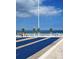 Ocean view over the shuffleboard courts and picnic tables, and ocean, near the property, providing recreational fun at 4153 S Atlantic Ave # 1070, New Smyrna Beach, FL 32169