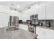 Beautiful kitchen featuring stainless steel appliances, modern cabinetry and stylish backsplash at 4164 Paragraph Dr, Kissimmee, FL 34746