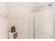 Beautiful bathroom featuring a glass shower with sleek fixtures and storage at 435 Jessamine Ave, New Smyrna Beach, FL 32169
