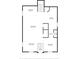 Second floor plan showing layout of rooms, kitchen, living room, dining area, and piano room at 435 Jessamine Ave, New Smyrna Beach, FL 32169
