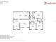 Floor plan layout of the home including kitchen, living room, bedrooms, garage and bathrooms at 4425 Signal Hill Rd, Orlando, FL 32808