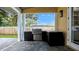 Outdoor kitchen with stainless steel grill and sink at 450 Lakewood Dr, Winter Park, FL 32789