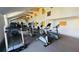 The on-site gym features a treadmill and various machines for cardio and strength training at 5128 Conroy Rd # 725, Orlando, FL 32811