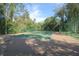 Well-maintained tennis court with a green playing surface surrounded by tall trees at 634 Steamboat Ct # 171, Altamonte Springs, FL 32714