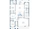 Detailed floor plan showcasing a spacious layout with three-car garage, four bedrooms and open concept living at 914 Boyte St, Port Orange, FL 32127