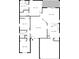 Detailed floor plan showcasing the layout of the home including room dimensions and locations of appliances at 9816 Palmetto Dunes Ct, Orlando, FL 32832