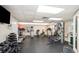 Community gym featuring free weights, treadmills, ellipticals and stationary bikes at 1 John Anderson Dr # 317, Ormond Beach, FL 32176