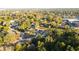 An aerial view of a home nestled among lush trees in a vibrant neighborhood at 1039 Morningside Dr, Eustis, FL 32726