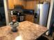 Well-equipped kitchen with stainless steel refrigerator, modern appliances, and ample counter space at 10839 Sw 78Th Ct, Ocala, FL 34476
