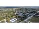 Aerial view shows several buildings along a road, surrounded by trees in a residential area at 1262 Stonewater Cir, Ocoee, FL 34761