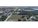 Overhead view highlighting a large grassy field bordered by roads, trees, and neighborhood buildings at 1262 Stonewater Cir, Ocoee, FL 34761