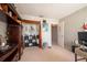 Bedroom with a display shelf, walk-in closet, and carpeted flooring at 1262 Stonewater Cir, Ocoee, FL 34761