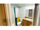 Bathroom with modern vanity, granite countertop, and shower and tub combination at 4759 S Texas Ave # 4759C, Orlando, FL 32839