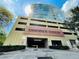 Street view of the parking garage entrance to the condos at 101 S Eola Dr # 1009, Orlando, FL 32801