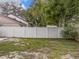 Fenced backyard area and landscaping at 1970 Larkwood Dr, Apopka, FL 32703