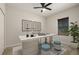 Bright office featuring a modern desk, stylish decor, and a comfortable workspace, perfect for productivity at 301 E Fiesta Key Loop, Deland, FL 32720