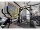 Fitness center featuring weightlifting equipment, mirrors and ample natural light at 4019 Alcott Cir, Orlando, FL 32828