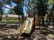 Community playground with slide and play equipment surrounded by mature trees and landscaping at 680 Caribou Ct, Apopka, FL 32703