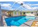 Inviting screened-in pool with plenty of space to relax and enjoy the beautiful Florida sunshine at 700 Roby Ct, Dundee, FL 33838