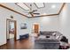 Inviting living room features a ceiling fan, media center, and comfortable seating at 9532 Bay Vista Estates Blvd # 1, Orlando, FL 32836