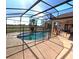 Enclosed pool with a waterslide at 12017 Fambridge, Orlando, FL 32837