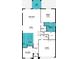 First floor layout featuring a great room, kitchen, flex room, garage, and owner's suite at 13154 Pergola Ave, Orlando, FL 32832