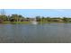 Picturesque lake view featuring a water fountain, serene water, and lush foliage in the distance at 1646 Arash Cir, Port Orange, FL 32128