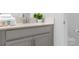 Bathroom featuring a single vanity with modern fixtures and a toilet at 2945 Simile St, Kissimmee, FL 34746